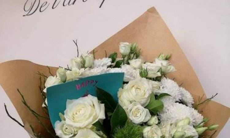 Bouquet de fleurs blanches